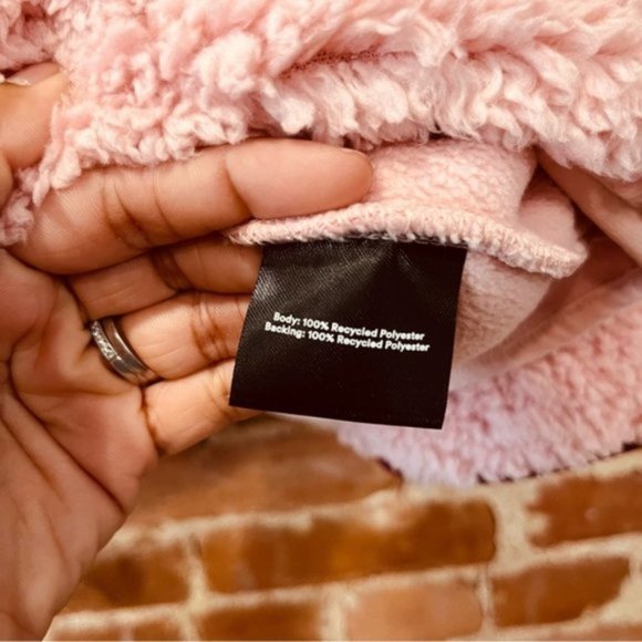 Summersalt The Cozy High Pile Eco Fleece 1/2 Zip XL Pink Sky & Pinot - Picture 4 of 6